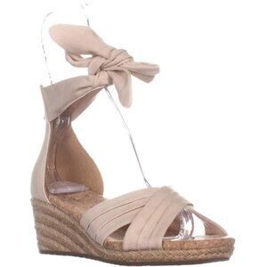 UGG Womens Traci Espadrille Wedge Sandles 7.5 Color Cream Beige